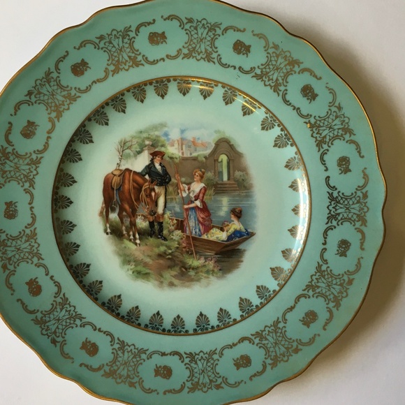 #4 Decorator Plate JKW Bavarian Porcelain - Picture 1 of 3